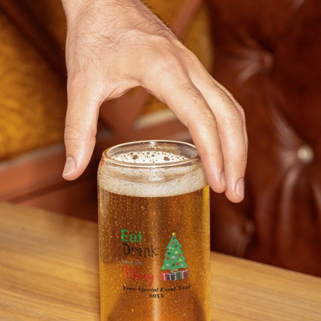 Eat, Drink, and be Merry Can Glass (Creator Uploaded)