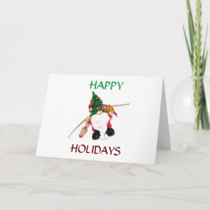 **EAT DRINK AND BE MERRY** COOL GNOMES CARD