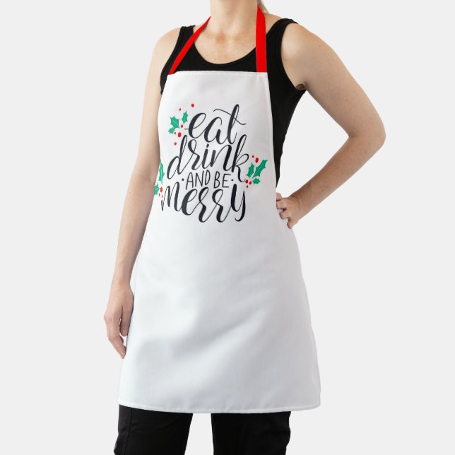Eat Drink and Be Merry Design Apron (Insitu)