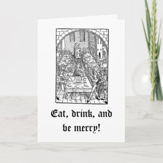 Eat, drink, and be merry! holiday card