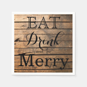 Eat Drink and be Merry Napkin