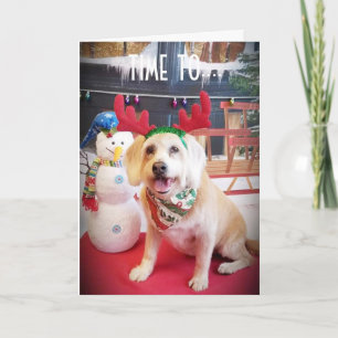 EAT DRINK AND BE "MERRY" THIS CHRISTMAS HOLIDAY CARD