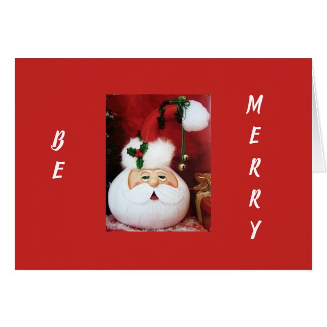 ***EAT DRINK AND BE MERRY*** THIS CHRISTMAS-SANTA (Front Horizontal)
