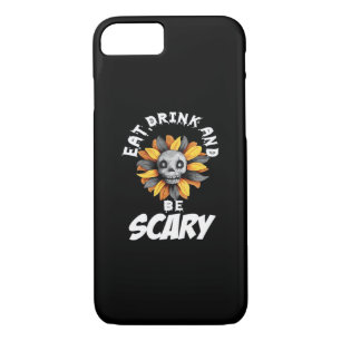 Eat Drink And Be Scared Funny Trendy Case-Mate iPhone Case