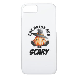 Eat Drink And Be Scared Retro Cool Case-Mate iPhone Case