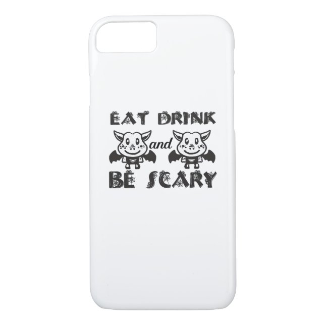 Eat Drink And Be Scary Aesthetic Unique Case-Mate iPhone Case (Back)