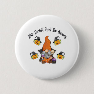 Eat Drink And Be Scary Basic Casual 2 Inch Round Button