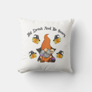 Eat Drink And Be Scary Basic Casual Throw Pillow