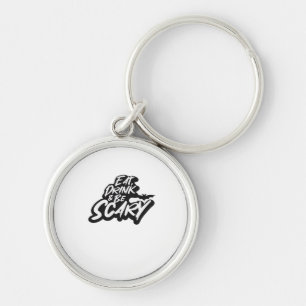 Eat Drink And Be Scary Basic Clean Keychain