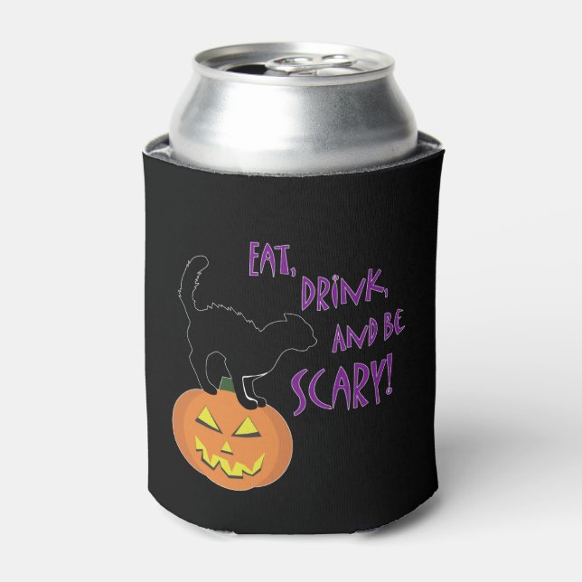 Eat, Drink, And Be Scary! Can Cooler (Can Front)