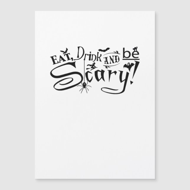 Eat Drink And Be Scary Casual Simple (Front)