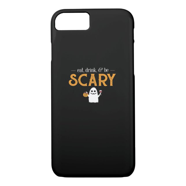 Eat Drink And Be Scary Classic Aesthetic Unique Case-Mate iPhone Case (Back)
