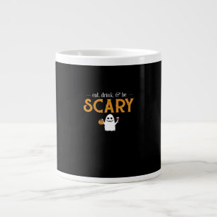 Eat Drink And Be Scary Classic Aesthetic Unique Large Coffee Mug