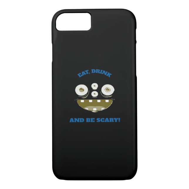 Eat Drink And Be Scary Classic Minimal Clean Case-Mate iPhone Case (Back)