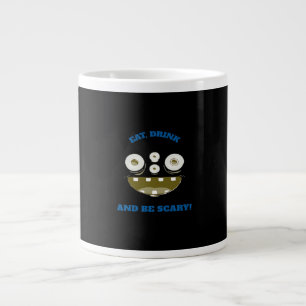 Eat Drink And Be Scary Classic Minimal Clean Large Coffee Mug