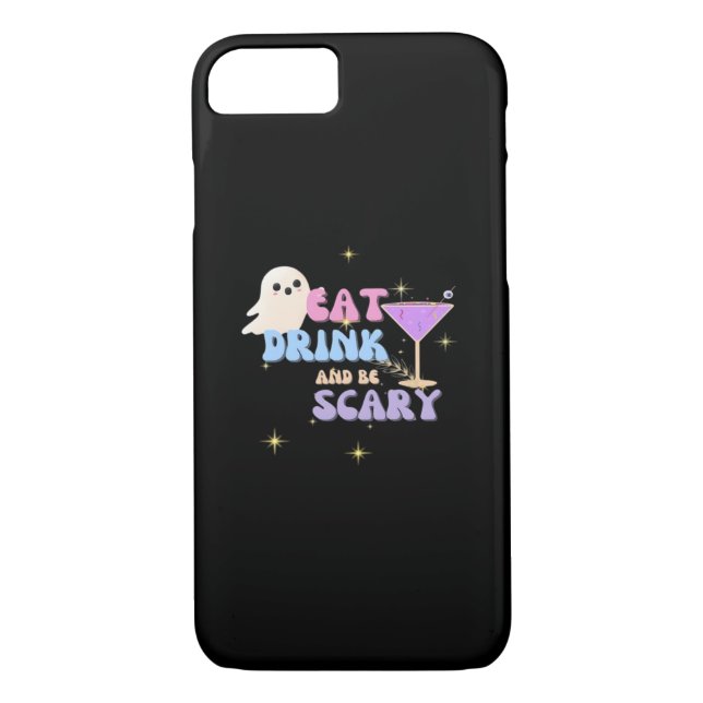 Eat Drink And Be Scary Funny Halloween Casual Uniq Case-Mate iPhone Case (Back)