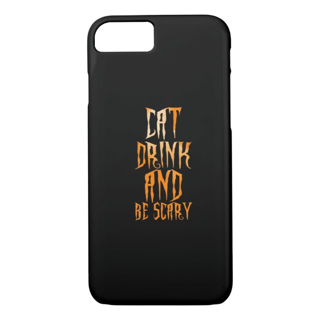 Eat Drink And Be Scary Funny Trendy Case-Mate iPhone Case (Back)