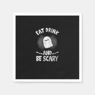 Eat Drink And Be Scary Ghost For A Boo Fan Napkin