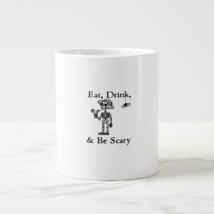 Eat Drink And Be Scary Halloween Aesthetic Style Large Coffee Mug