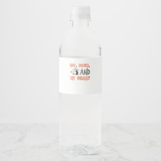 Eat Drink And Be Scary Halloween Art Water Bottle Label