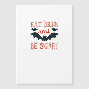 Eat Drink And Be Scary Halloween Bats Party Hallow