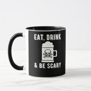 Eat Drink And Be Scary Halloween Beer Vintage Mug
