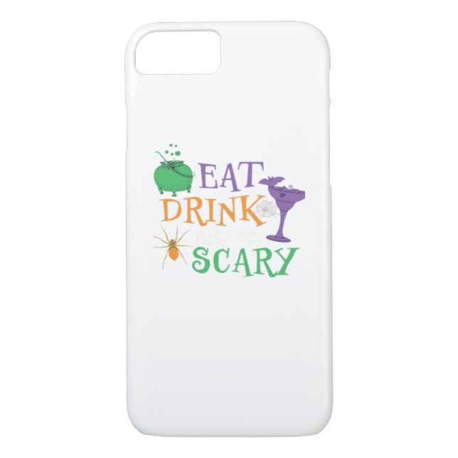 Eat Drink And Be Scary Halloween Case-Mate iPhone Case (Back)