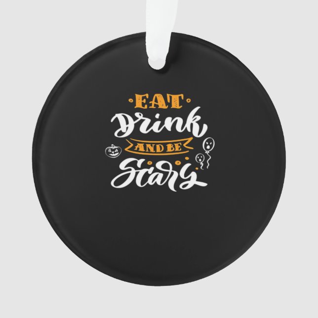 Eat Drink And Be Scary Halloween Creative Casual (devant)