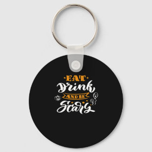 Eat Drink And Be Scary Halloween Creative Casual Keychain