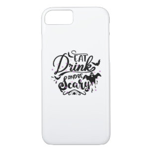 Eat Drink And Be Scary Halloween Design Trendy Art Case-Mate iPhone Case