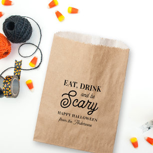 Eat, Drink and Be Scary Halloween Favour Bag