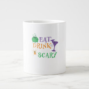 Eat Drink And Be Scary Halloween Large Coffee Mug