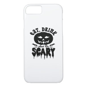 Eat Drink And Be Scary Halloween Light Cool Unique Case-Mate iPhone Case
