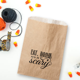 Eat, Drink and Be Scary Halloween Party Favour Bag