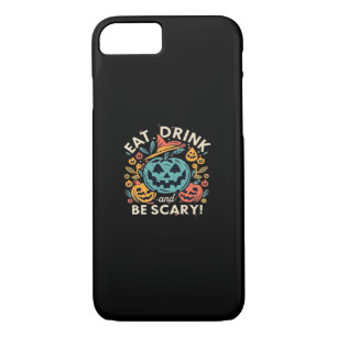 Eat Drink And Be Scary Halloween Party Funny Trend Case-Mate iPhone Case