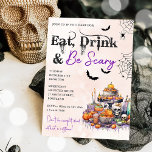 Eat Drink And Be Scary Halloween Party Invitation<br><div class="desc">Eat Drink And Be Scary Halloween Party Invitation</div>