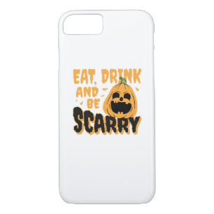 Eat Drink And Be Scary Halloween Pumpkin Vintage G Case-Mate iPhone Case