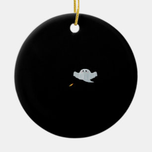 Eat Drink And Be Scary Halloween Trendy Casual Ceramic Ornament