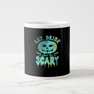 Eat Drink And Be Scary Halloween Vintage Classic Large Coffee Mug