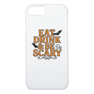 Eat Drink And Be Scary Halloween Vintage Graphic Case-Mate iPhone Case