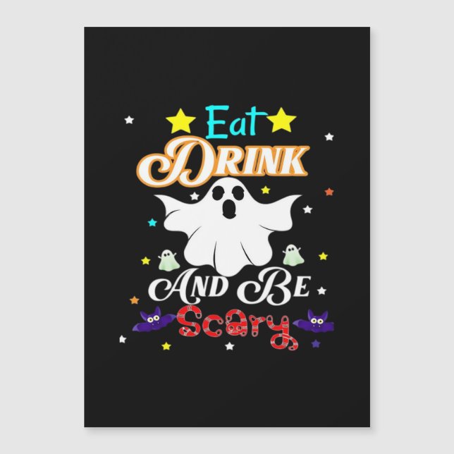 Eat Drink And Be Scary Happy Halloween Day (Front)