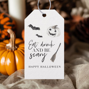Eat Drink And Be Scary   Happy Halloween Gift Tags