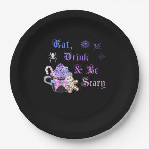 Eat Drink And Be Scary Hexmas Cool Unique Paper Plate