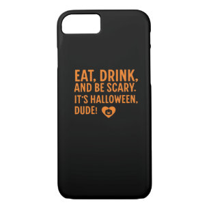 Eat Drink And Be Scary Its Halloween Fall Autumn Q Case-Mate iPhone Case