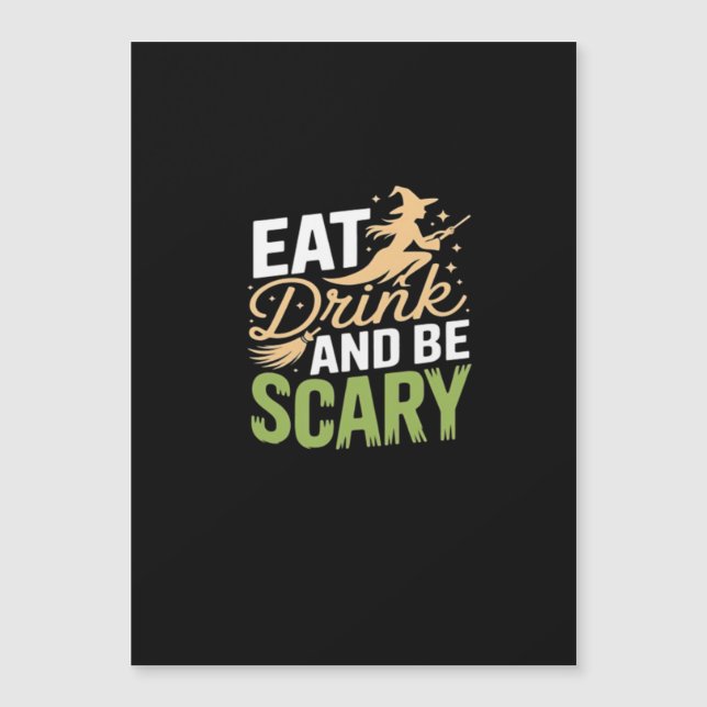 Eat Drink And Be Scary Minimal Clean (Front)
