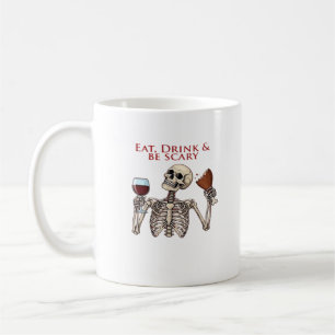 Eat Drink And Be Scary Minimal Clean Coffee Mug
