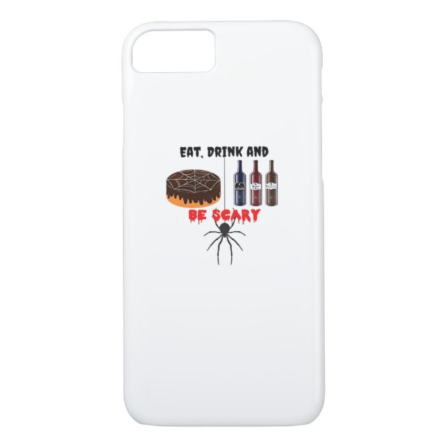 Eat Drink And Be Scary Retro Classic Case-Mate iPhone Case (Back)
