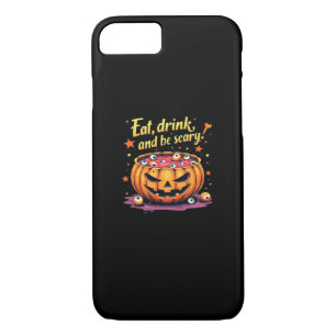 Eat Drink And Be Scary Scary Movie Night Halloween Case-Mate iPhone Case