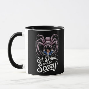 Eat Drink And Be Scary Spider Classic Vintage Styl Mug