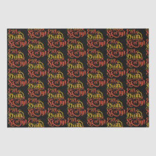 Eat Drink and be Scary-Text Design Pattern Tissue Paper